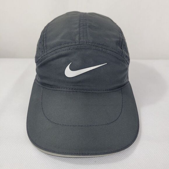 Nike Aerobill Tailwind Adult Black Reflective Swoosh Adjustable StrapBack Hat - Picture 2 of 12